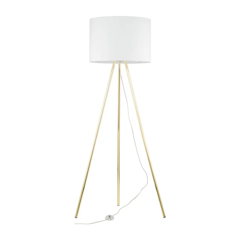 Wyprzedaż Lampa podłogowa Umberto White Gold 1x E27 - TK Lighting