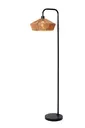 Lampa podłogowa Yunkai drewno jasne i ciemne, czarny E27 10713/28/72 - Lucide Premium