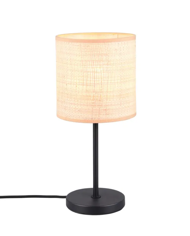 Lampa stołowa Aimee czarny, naturalny E27 R51851036 - RL Tani