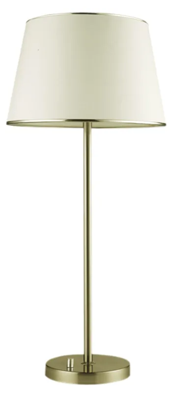 Do wyczerpania zapasów Lampa stołowa Candellux Ibis patynowa z abażurem z tkaniny 1×E14