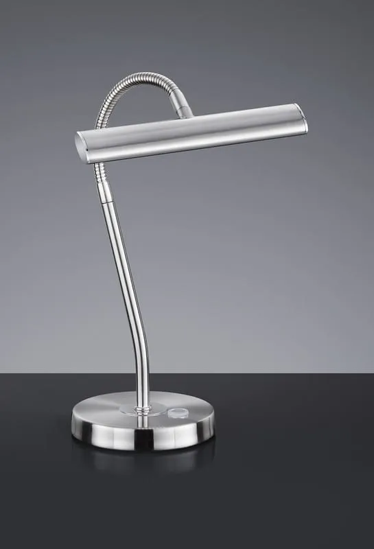 Bezpieczna płatność Lampa stołowa Curtis srebrny i odcienie srebra LED zintegrowany 579790107 - Trio