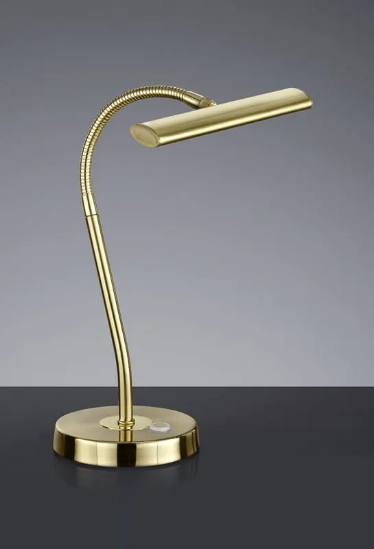 Bezpieczna płatność Lampa stołowa Curtis złoty i odcienie złota LED zintegrowany 579790108 - Trio