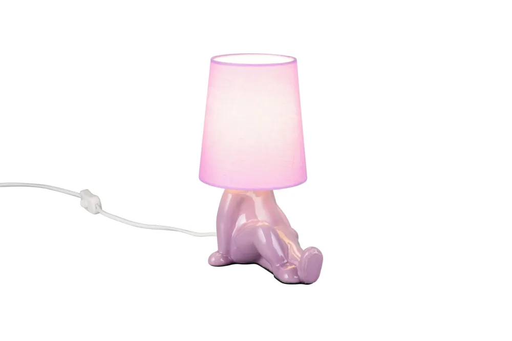 Okazja Lampa stołowa Huma różowy E14 R56531091 - RL
