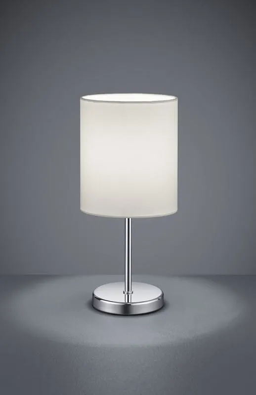 Nowość Lampa stołowa Jerry srebrny i odcienie srebra, biały E14 R50491001 - RL