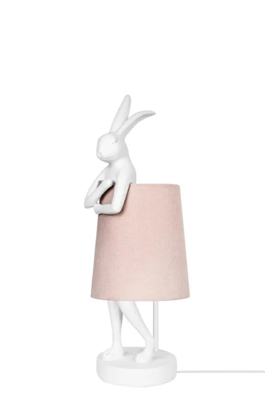 Lampa stołowa KARE lampa stołowa RABBIT 50 cm biała / różowa – Kare Design Taniej