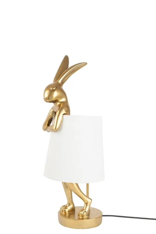 Lampa stołowa KARE lampa stołowa RABBIT 50 cm złota / biała – Kare Design Bezpieczna płatność