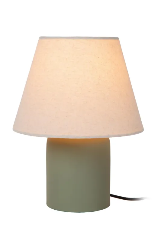 Popularny Lampa stołowa Macia zielony, beżowy E14 06527/01/33 - Lucide