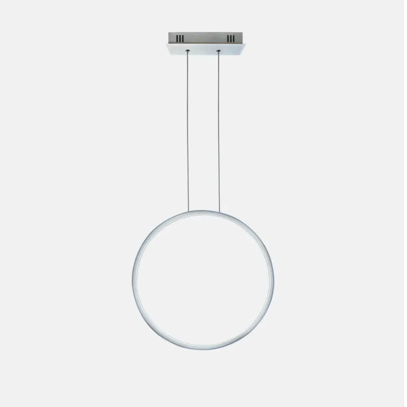 Zniżka Lampa wisząca Ledowe Okręgi No.1 X 40 cm 3000K srebrna ściemnialna 15W Altavola Design