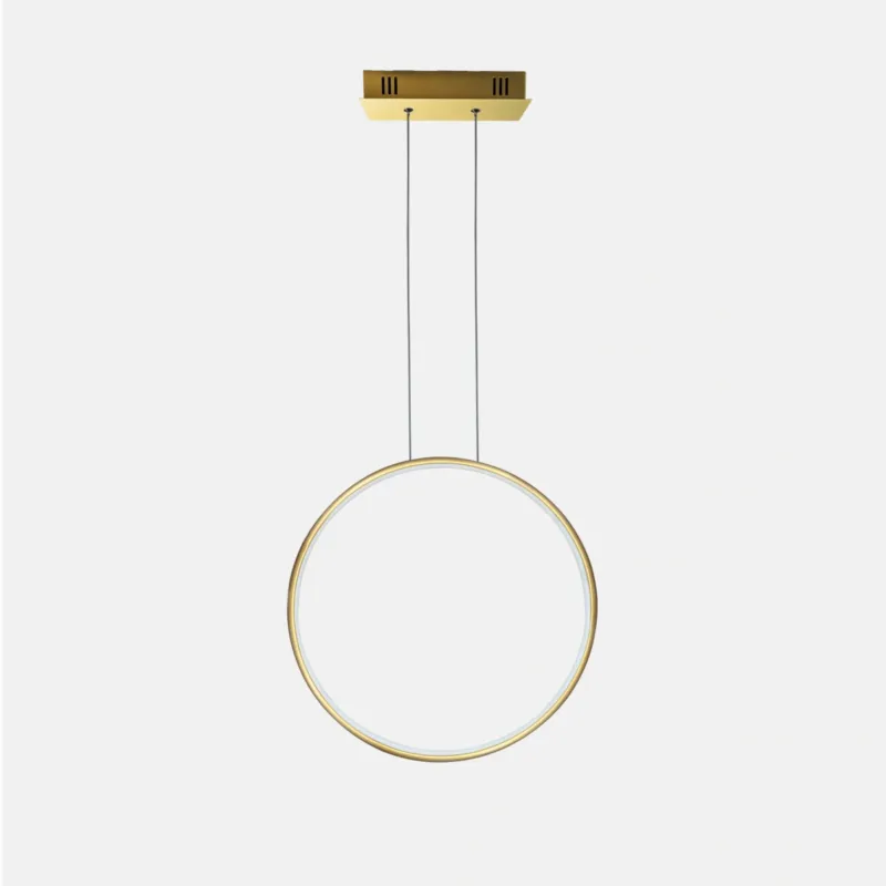 Wysoka jakość Lampa wisząca Ledowe Okręgi No.1 X 40 cm 3000K złota DALI Altavola Design
