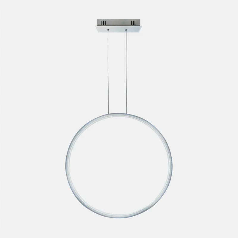 Lampa wisząca Ledowe Okręgi No.1 X 80 cm 3000K srebrna 30W Altavola Design Bezpieczne zakupy