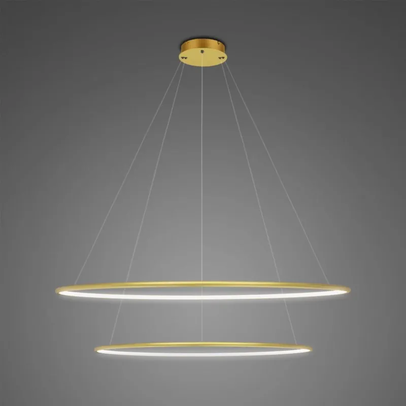 Lampa wisząca Ledowe Okręgi No.2 80 cm 4000K złoty DALI Altavola Design Zamów teraz