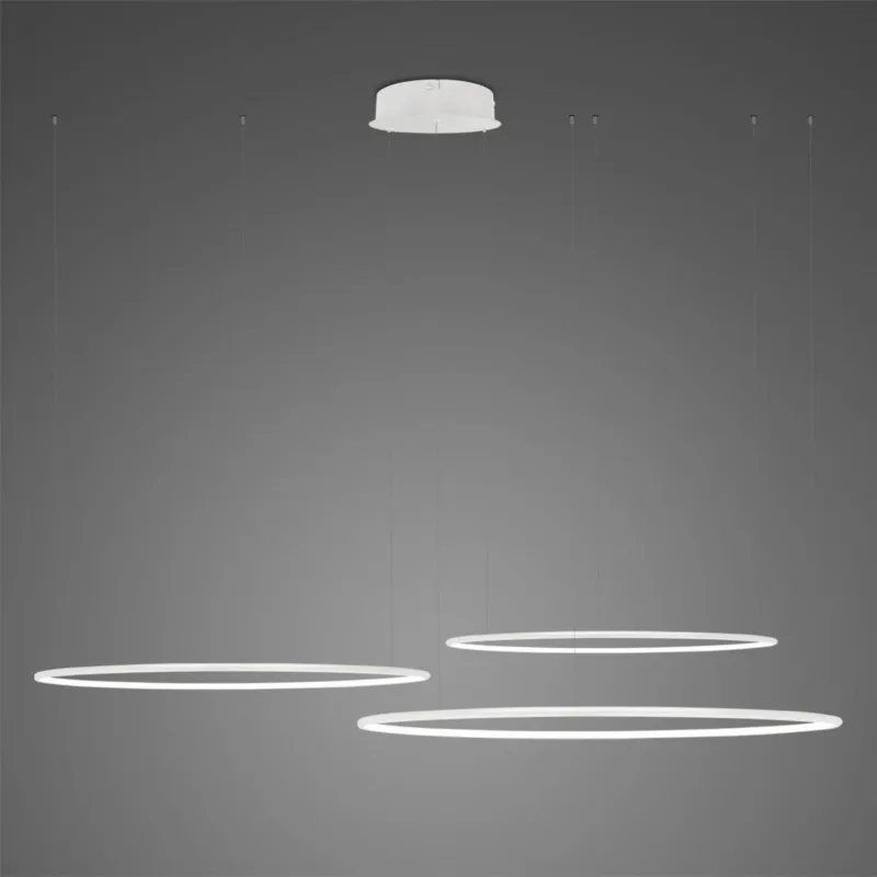 Bestseller Lampa wisząca Ledowe Okręgi No.3 80 cm 3000K biała DALI Altavola Design