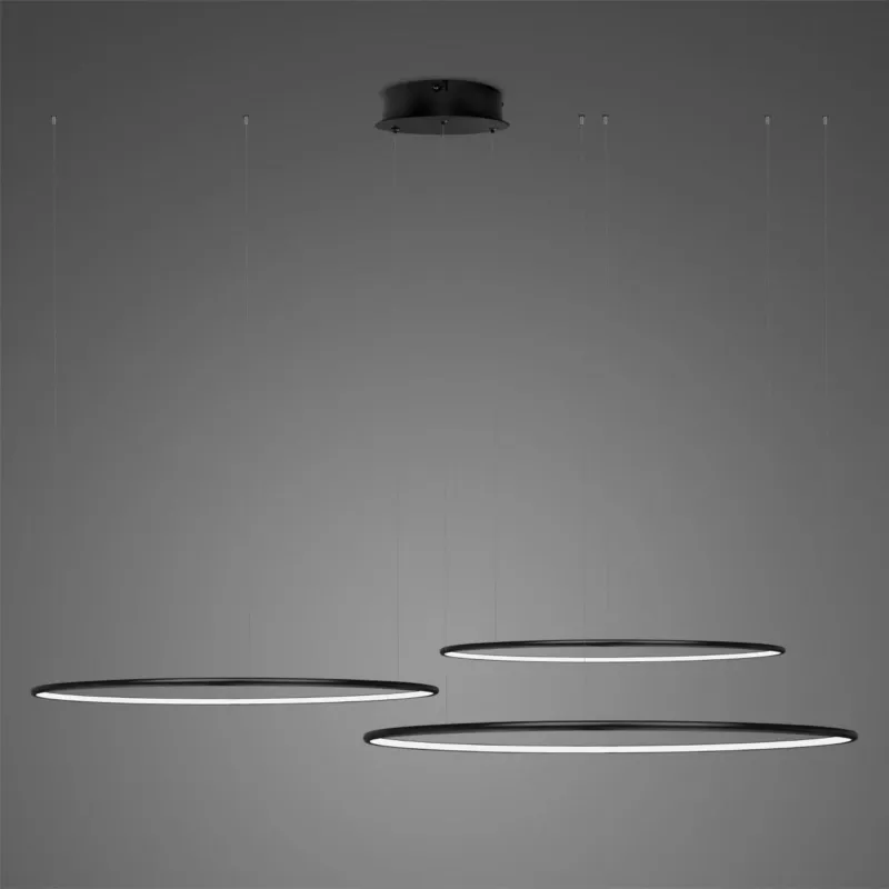 Kup online Lampa wisząca Ledowe Okręgi No.3 czarny 80cm - Altavola