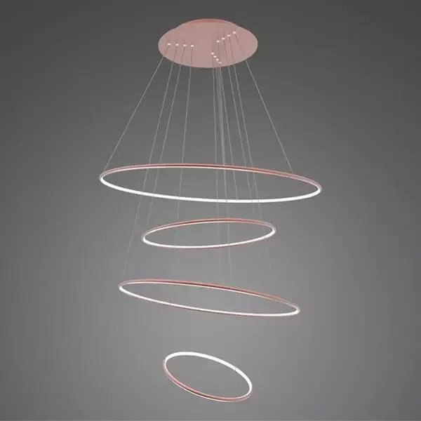 Kup online Lampa wisząca Ledowe Okręgi No.4 różowe złoto 100cm - Altavola
