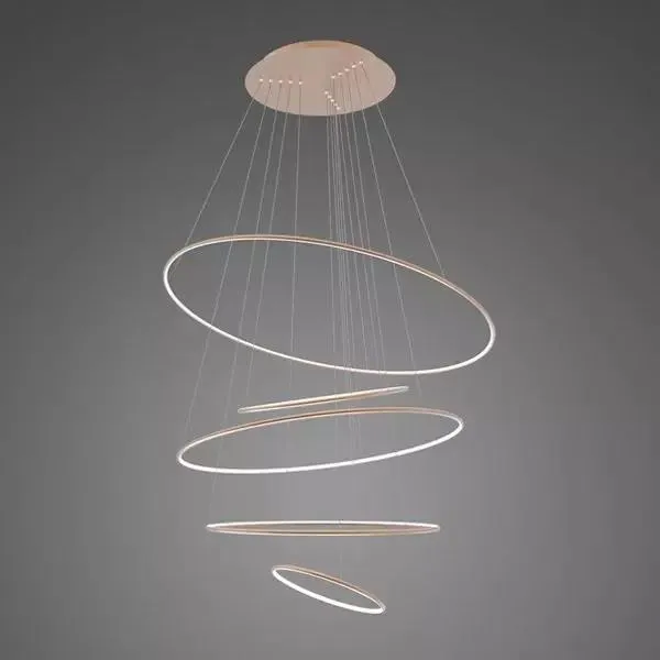 Lampa wisząca Ledowe Okręgi No.5 150 cm 4000K miedziana DALI Altavola Design Taniej