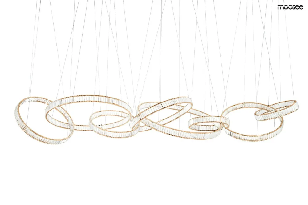 Lampa wisząca LIBERTY LINE 8 złota – Moosee Ograniczona ilość
