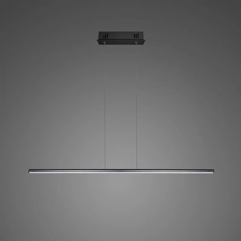 Bezpieczna płatność Lampa wisząca Linea No.1 100 cm 16W 4000K czarna Altavola Design