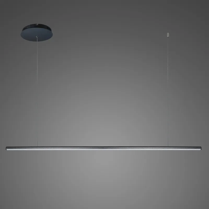 Do wyczerpania zapasów Lampa wisząca Linea No.1B 120 cm 4000K czarna ściemnialna 15W Altavola Design