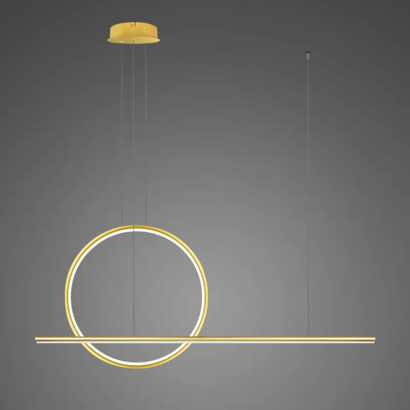 Oferta Lampa wisząca Linea No.2 100x40 cm złota 3000K 30W Altavola Design