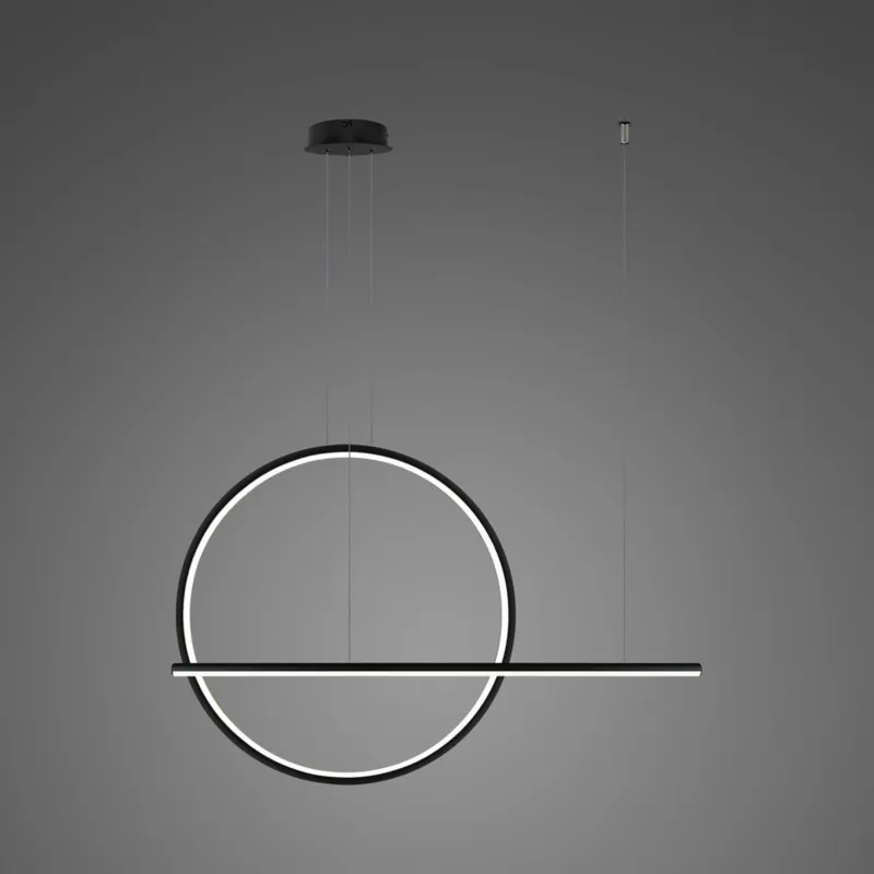 Cena promocyjna Lampa wisząca Linea No.2 80 cm czarna 4000K DALI Altavola Design