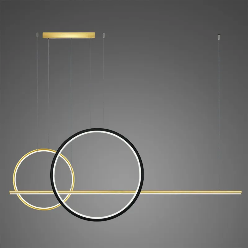 Lampa wisząca Linea No.4 60x40 cm złotoczarna 4000K 57W Altavola Design Do wyczerpania zapasów