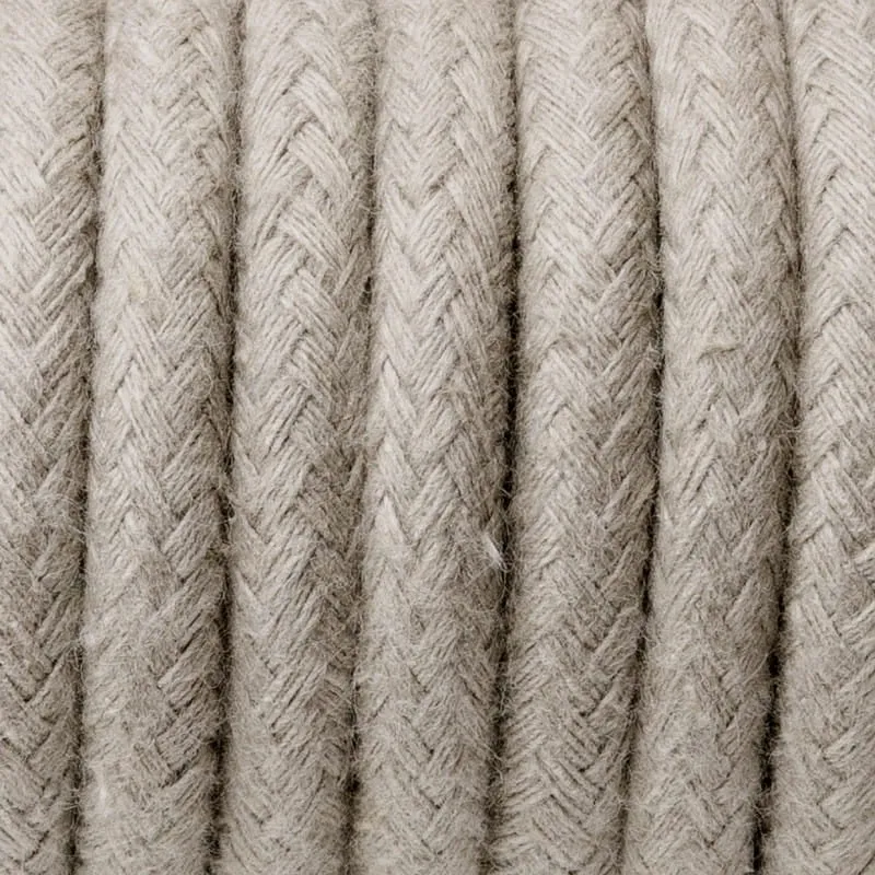 Bestseller Beżowy kabel w oplocie bawełnianym B01 piasek sahary trzyżyłowy 3x0.75 - Kolorowe Kable Akcesoria