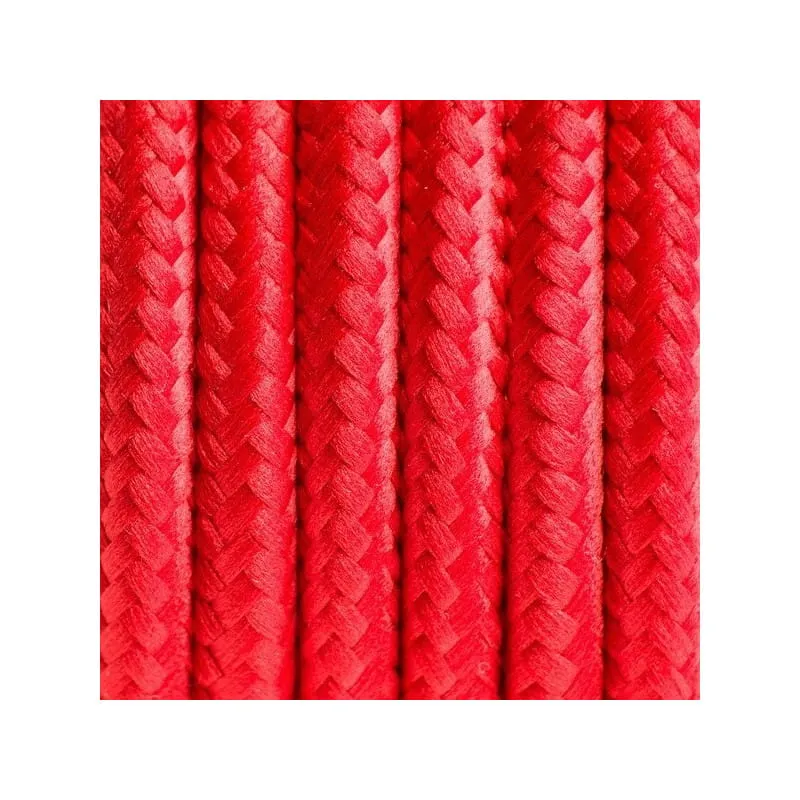 Nowy Czerwony kabel w oplocie poliestrowym 04 czerwone chilli dwużyłowy 2x0.75 - Kolorowe Kable Akcesoria