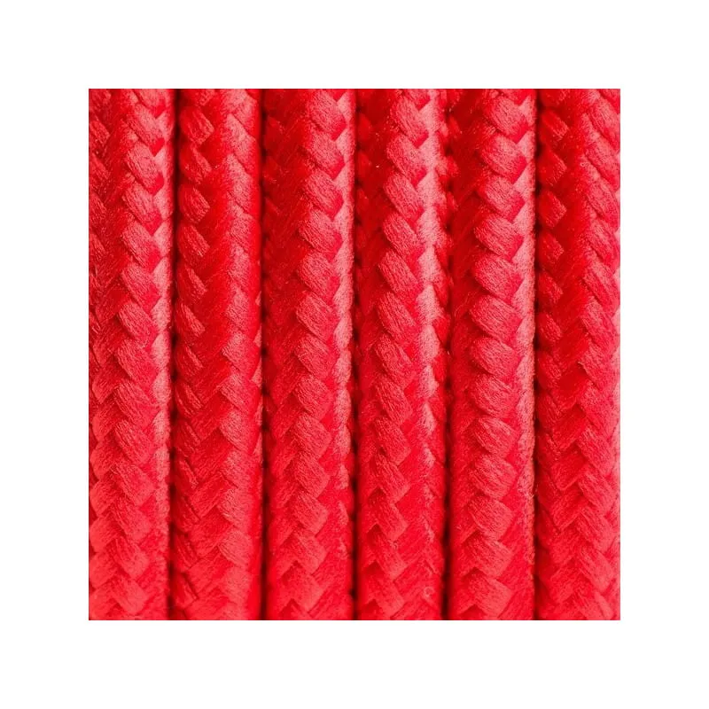 Nie przegap Czerwony kabel w oplocie poliestrowym 04 czerwone chilli trzyżyłowy 3x0.75 - Kolorowe Kable Akcesoria