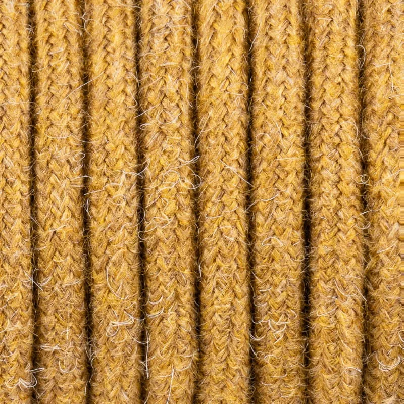 Popularny Miodowożółty kabel w oplocie moherowym M03 Janina dwużyłowy 2x0.75 - Kolorowe Kable Akcesoria