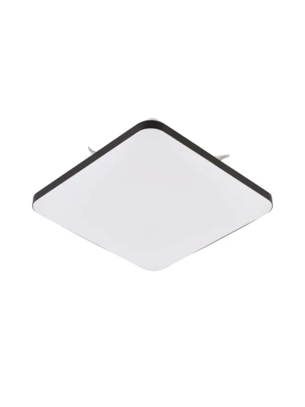 Zamów teraz Biały kwadratowy plafon mały 33 cm Babilon niski z czarną ramką LED 18W 4000K neutralna barwa