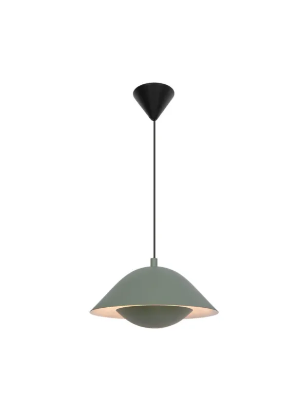 Nowość Zielona skandynawska lampa wisząca Freya oryginalna, nad stół do jadalni kuchni - Nordlux