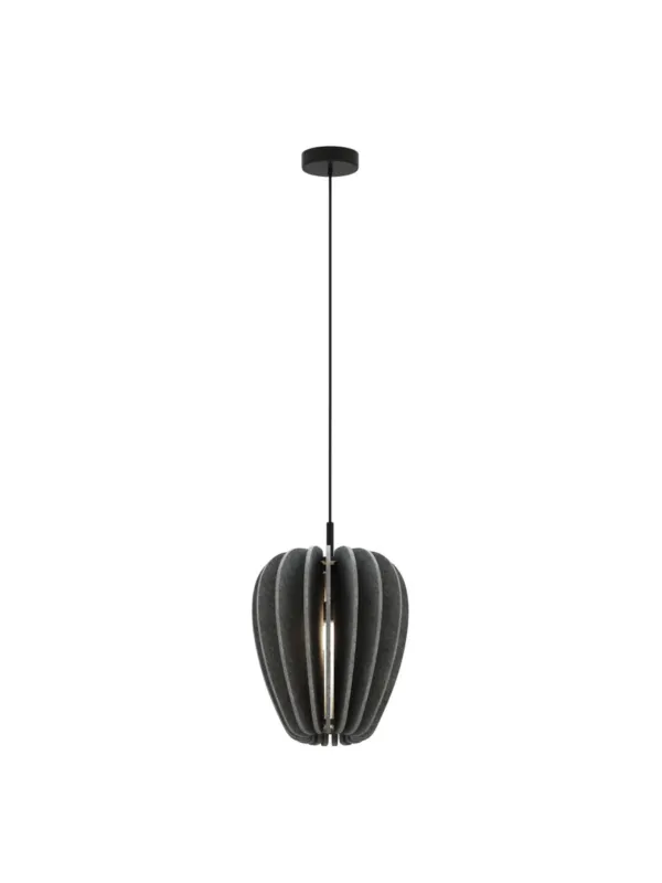 Ograniczona ilość Lampa wisząca Cambio nad stół - organiczny, grafitowy filcowy klosz 1xE27 - Maytoni