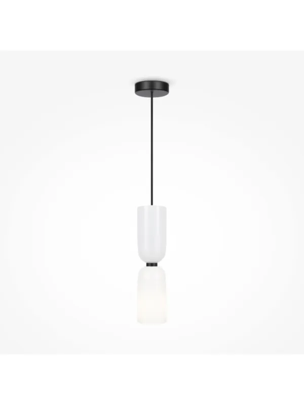 Rabat Minimalistyczna lampa wisząca Memory do jadalni - podwójny mleczny szklany klosz - Maytoni