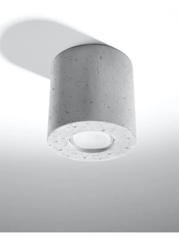 Lampa sufitowa punktowa ORBIS betonowa tuba Nowość