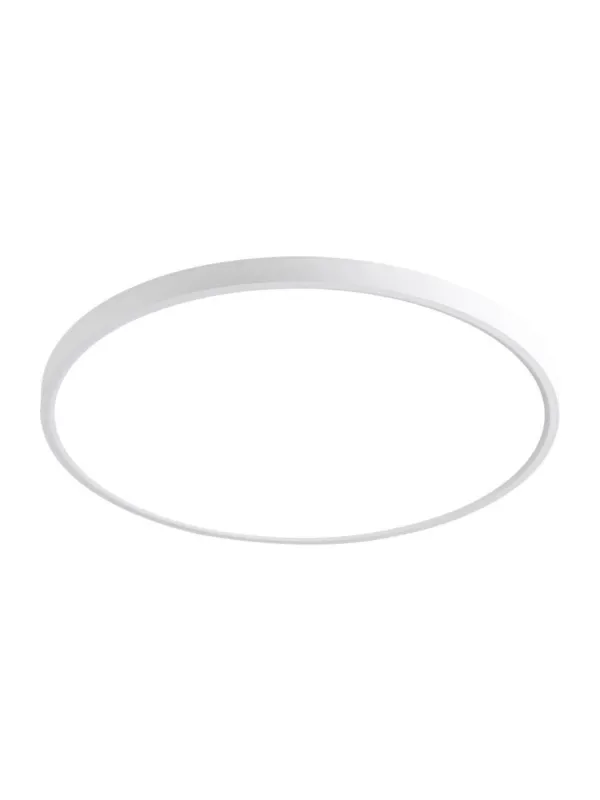 Biały okrągły plafon sufitowy California 40 cm niska grubość 2.5 cm LED 36W regulowana barwa światła CCT Bestseller