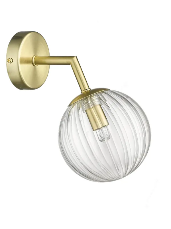 Bestseller Lampa ścienna złota szklana kula Arette kinkiet
