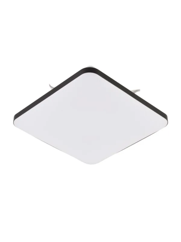 Kup teraz Biały kwadratowy plafon 38 cm Babilon niski z czarną ramką LED 24W 4000K neutralna barwa