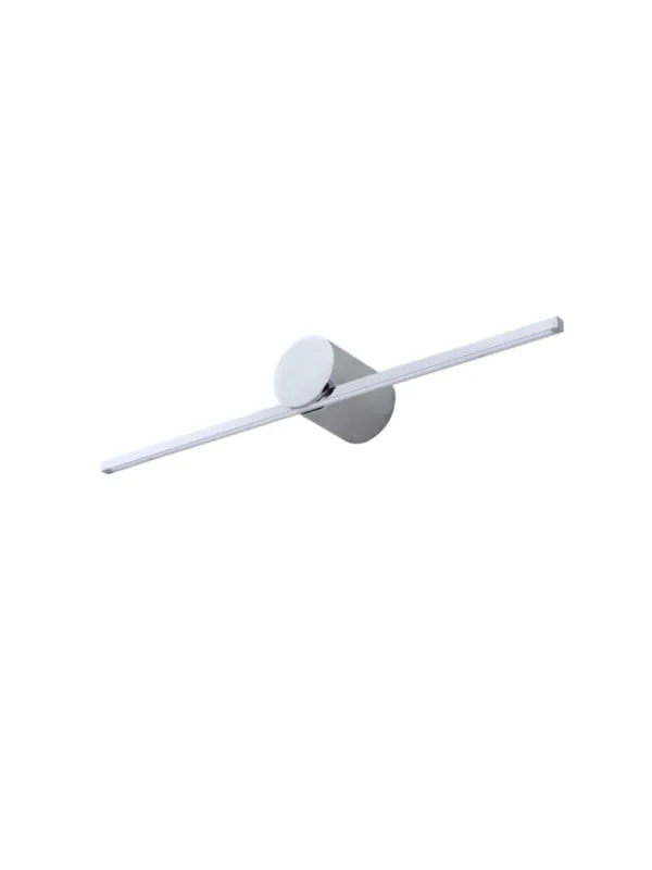 Chromowany kinkiet podłużna listwa do salonu MODERN SLIM M 40 cm lampa ścienna obok kanapy LED 6W 3000K Nie przegap