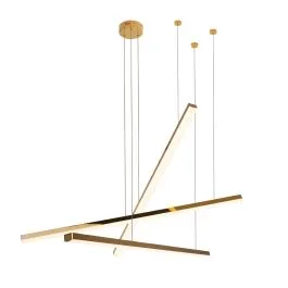 MAXLIGHT P0426D LAMPA WISZĄCA TRIO 3 ZŁOTA ŚCIEMNIALNA Darmowy zwrot