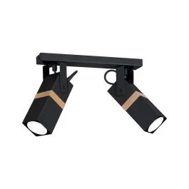 Zniżka LAMPA SUFITOWA VIDAR BLACK 2XGU10
