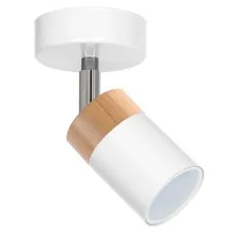 KINKIET JOKER WHITE/WOOD 1XGU10 Nowość