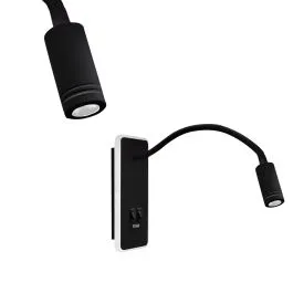 Kup online LAMPKA NOCNA BASE 8W+2W BLACK