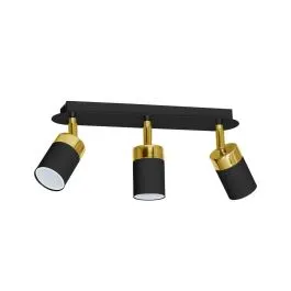 LAMPA SUFITOWA JOKER BLACK/GOLD 3XGU10 Ostatnia szansa
