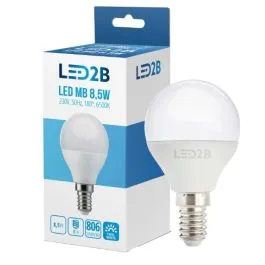 Ostatnie sztuki Żarówka LED Kobi E14 230V/8,5W 6500K 806LM LED2B
