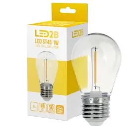 Żarówka LED E27 Kulka 1W 50lm 2700K 220° filament Okazja