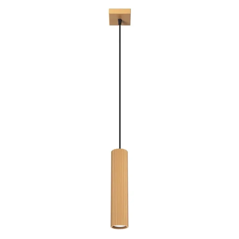 Zamów teraz Lampa sufitowa modna nowoczesna złota tuba karbowana do kuchni Gu10