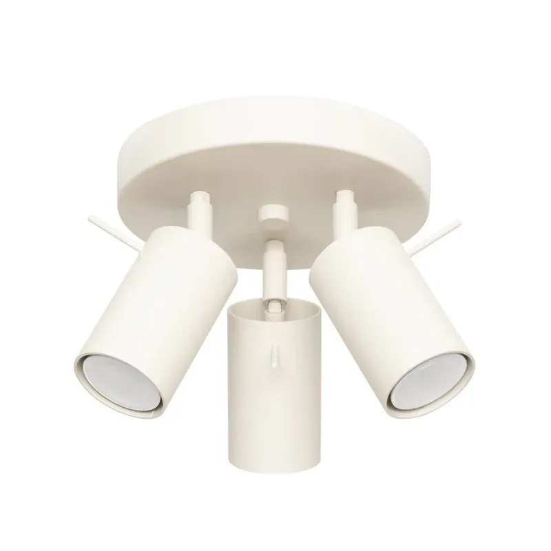 Lampa sufitowa beżowa Spot potrójny do Salonu RING Promocja