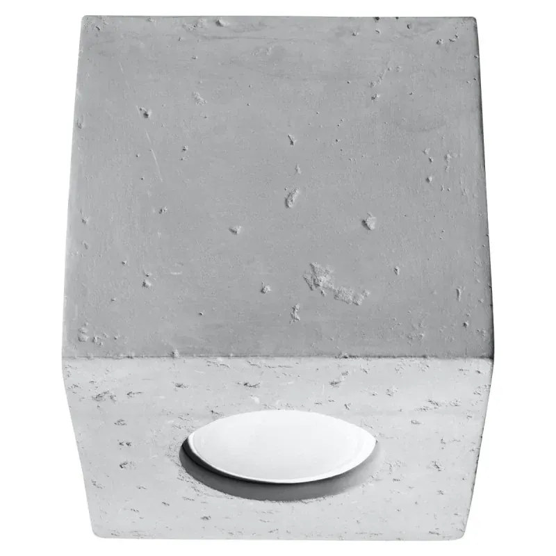 SL.0489 Betonowa lampa sufitowa kwadrat GU10 QUAD SOLLUX Niska cena