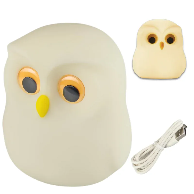 Ekspresowa dostawa Lampka nocna LED na USB dla Niemowląt Sowa