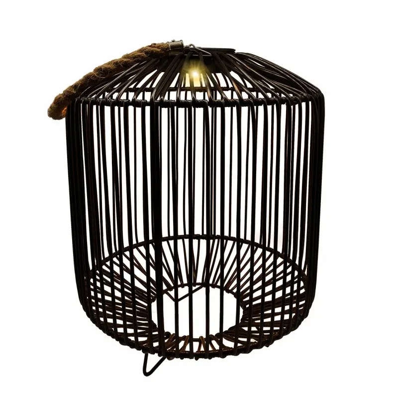Ostatnie sztuki VO2849 Czarna lampa ogrodowa solarna ażurowa LED CIS 2 VOLTENO